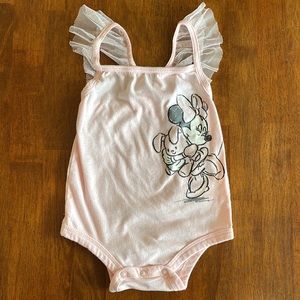 3/$20 Disney Baby- Minnie Mouse Tulle Onesie (3-6 months) EUC